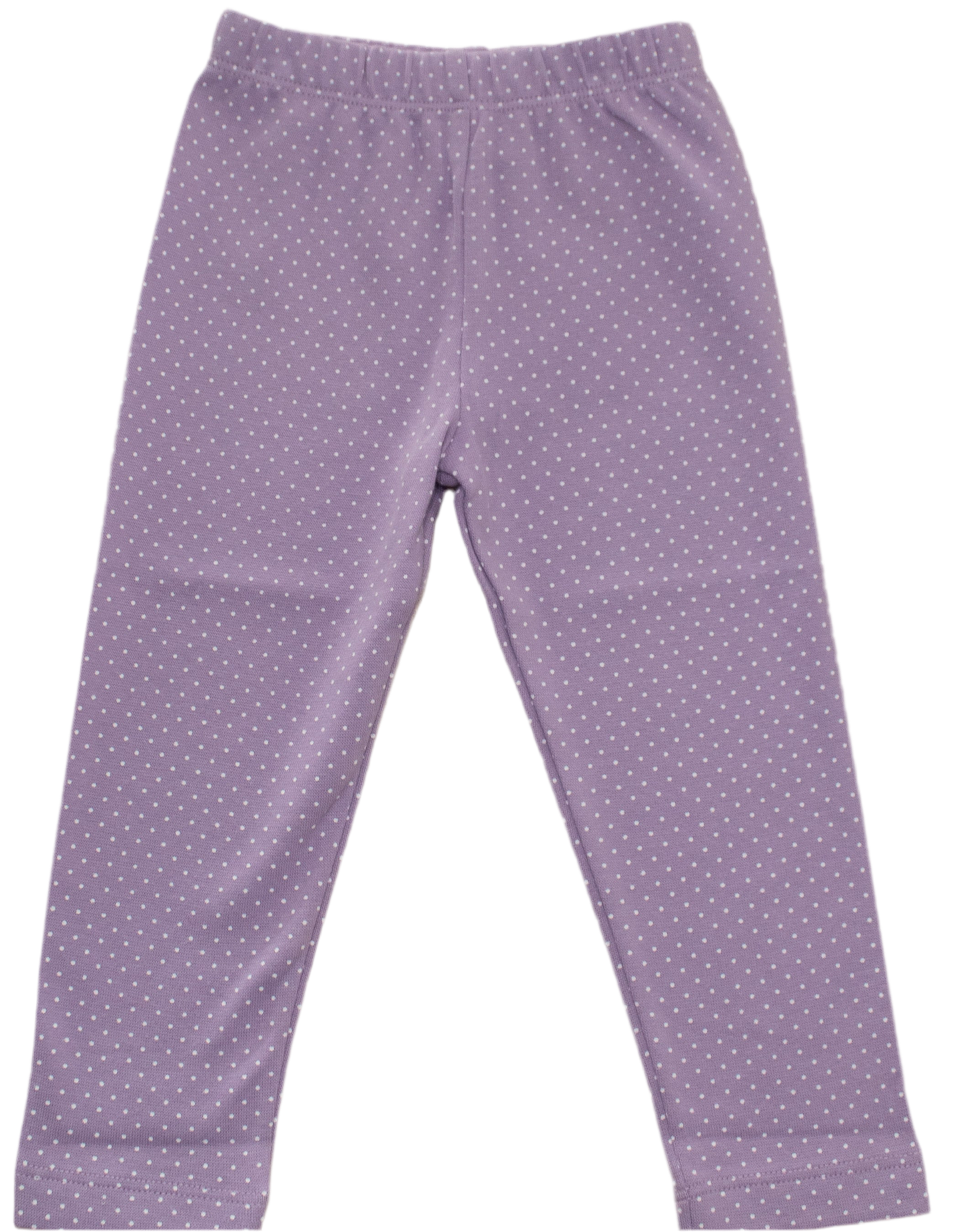 Lavender With White Poka Dots Legging