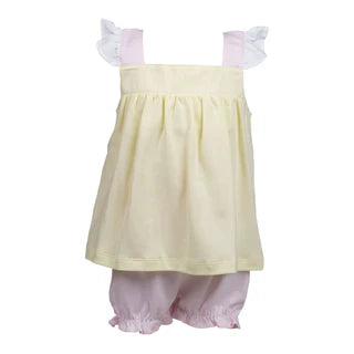 Yellow Stripe Bloomer Set