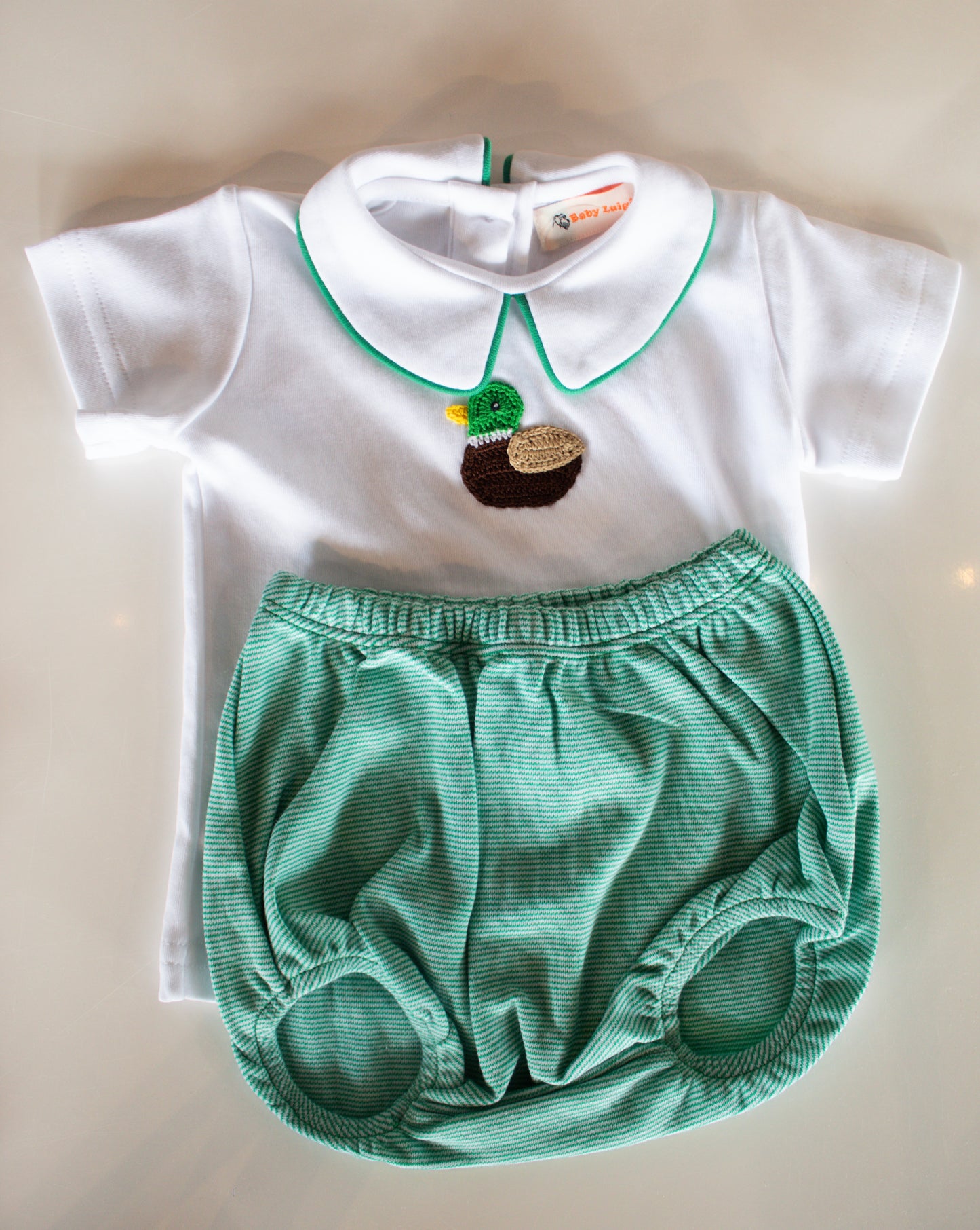 Crochet Mallard Diaper Set