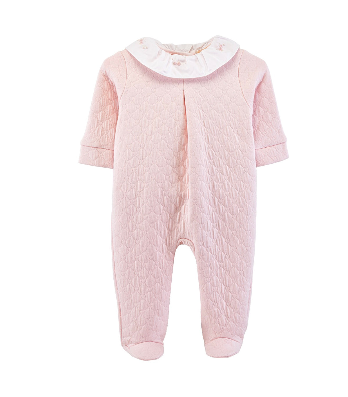 Delicate Roses Pima Jacquard Footie