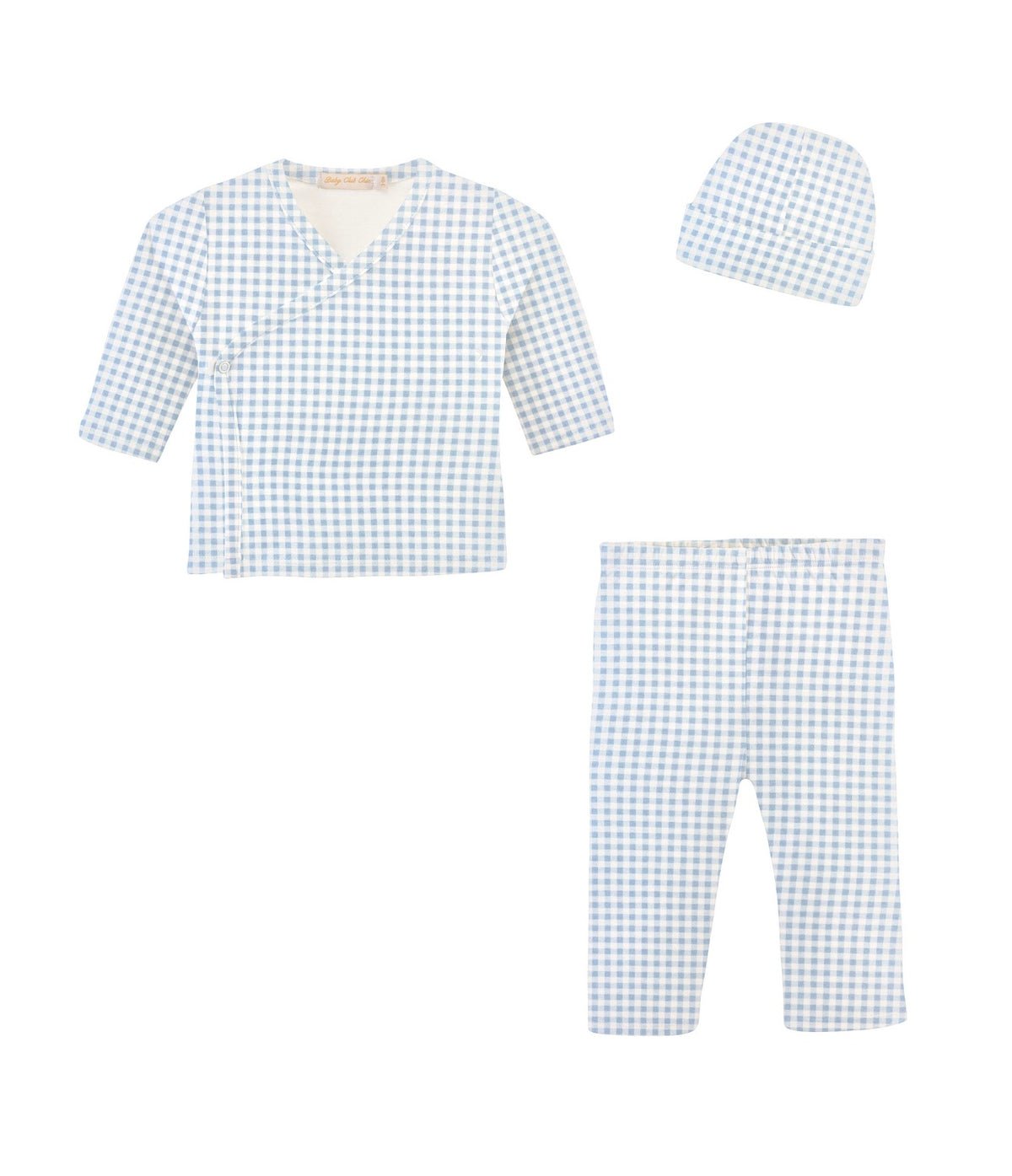 Light Blue MiniCheck Take Me Home Set with Hat