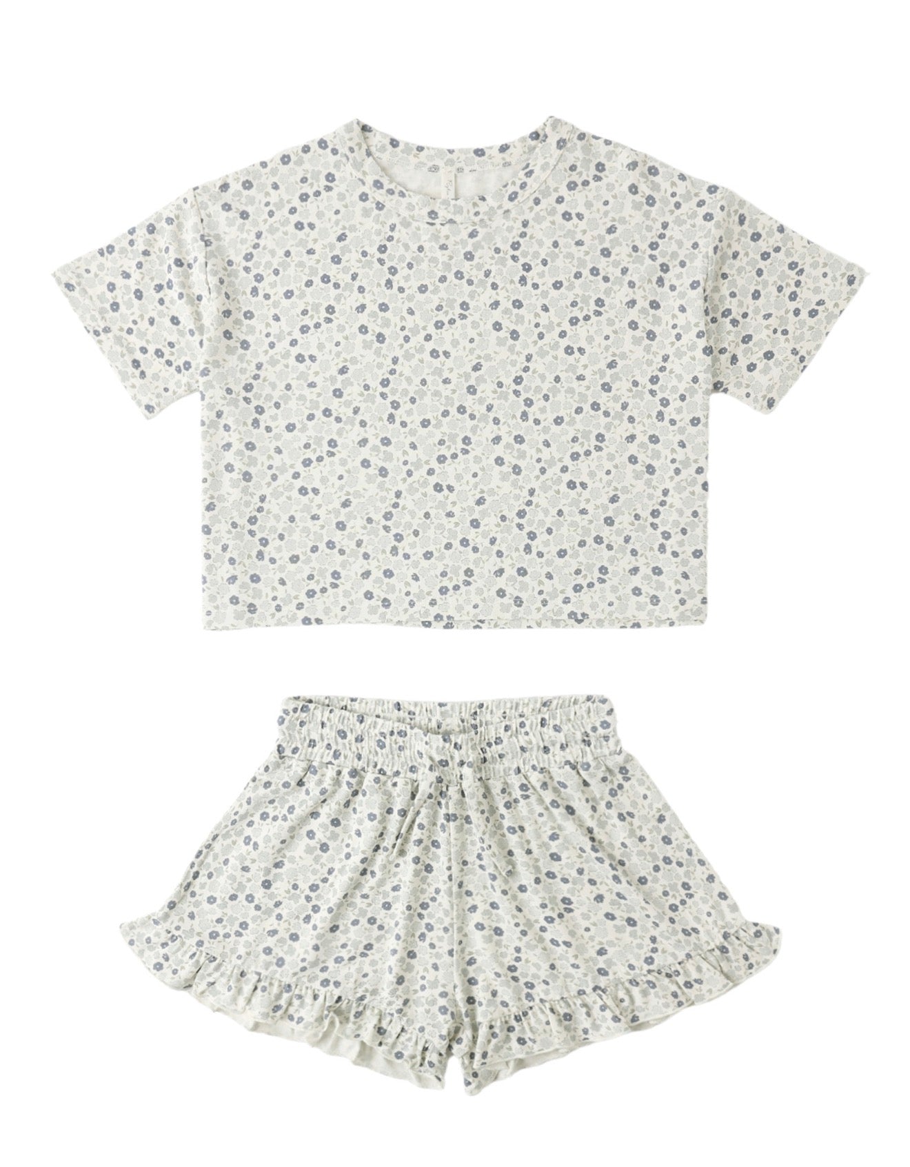 Mosie Set in Blue Ditsy