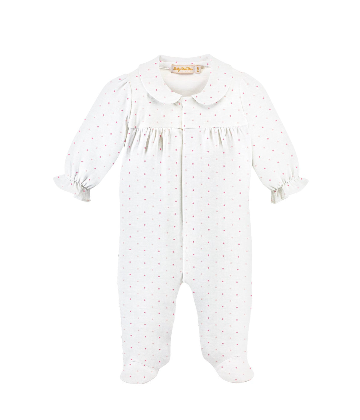 Pink Dots Printed Footie