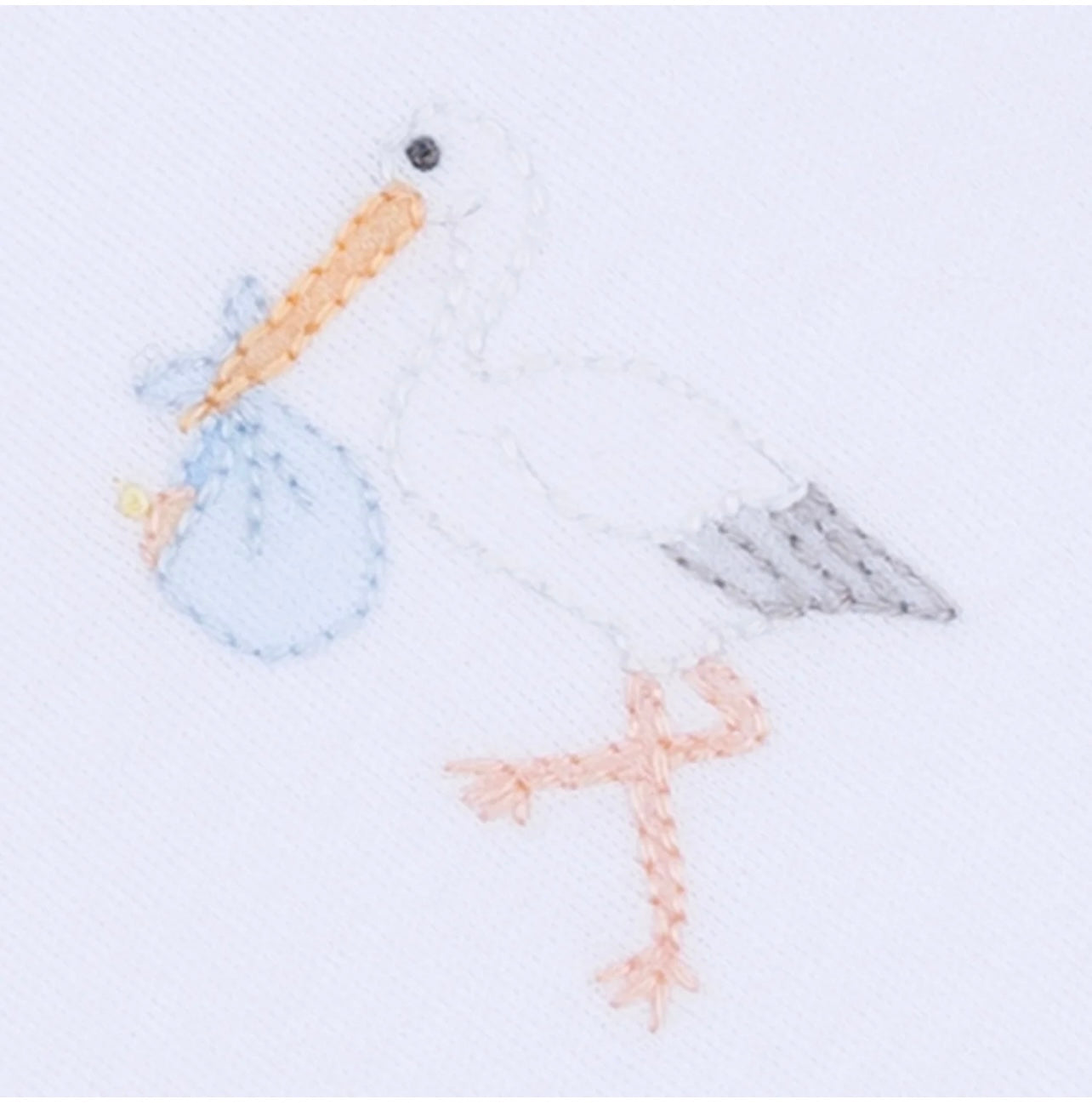Light Blue Vintage Stork Bodysuit