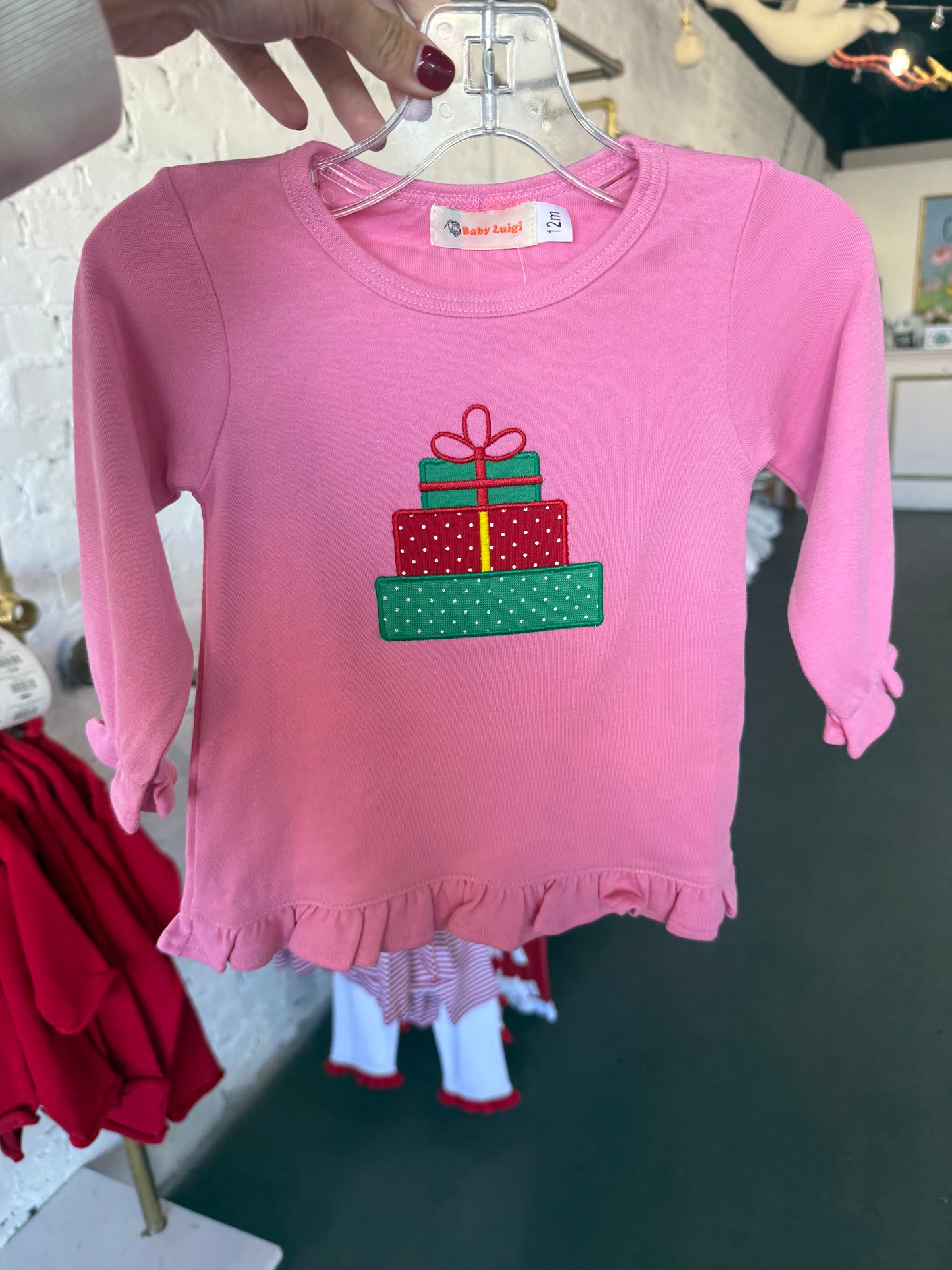 Ruffle Swing Top Three Christmas Gifts