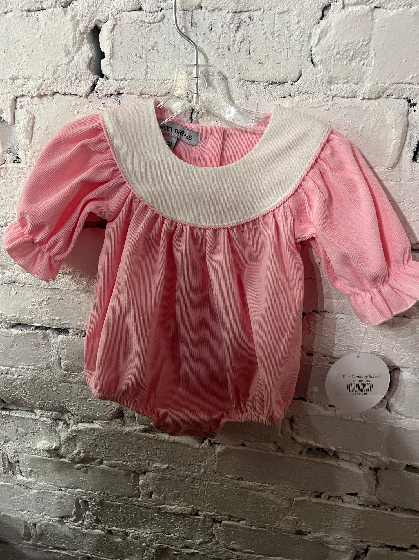 Pink Corduroy Bubble