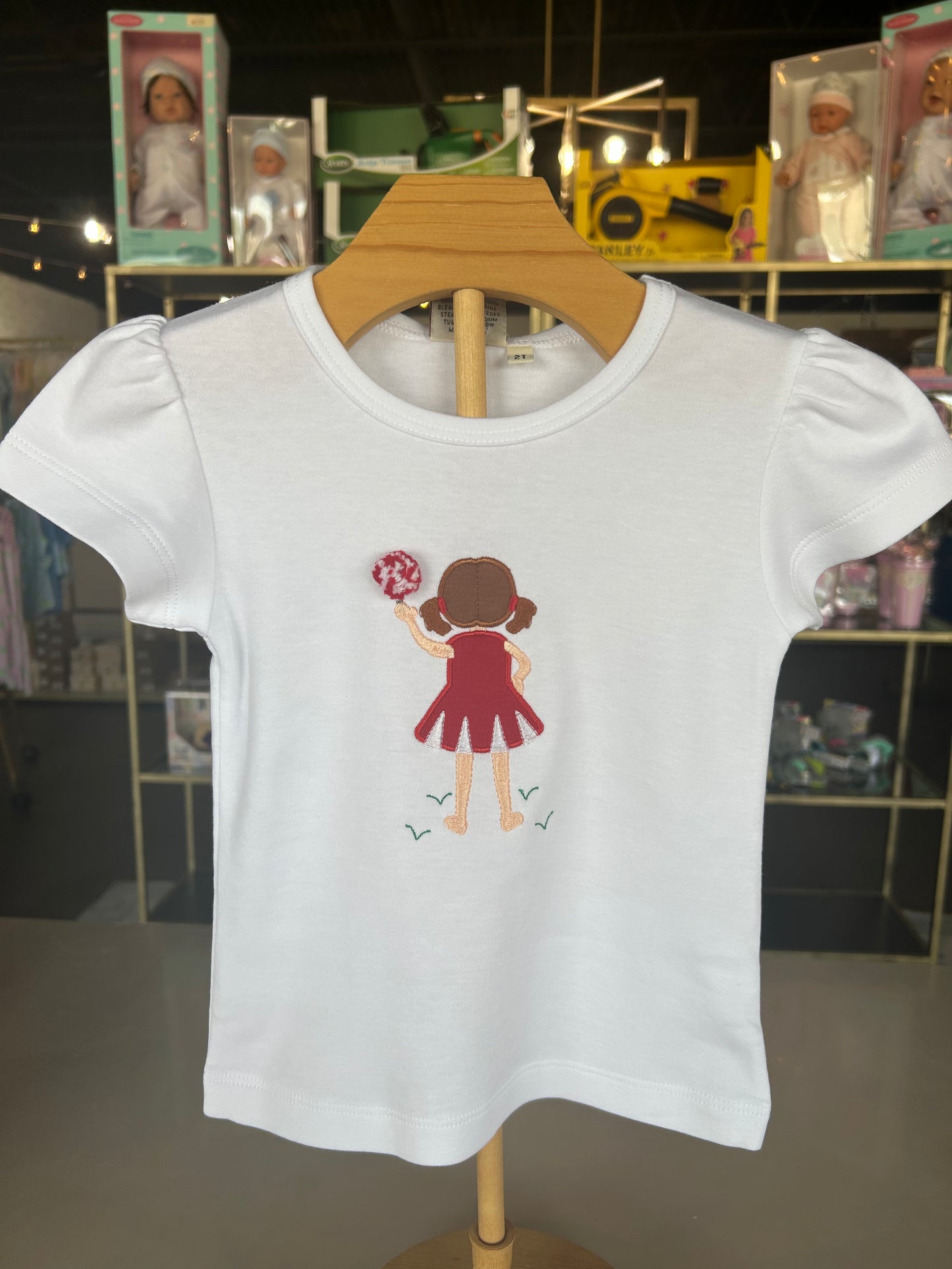 Cheerleader Appliqué T-Shirt