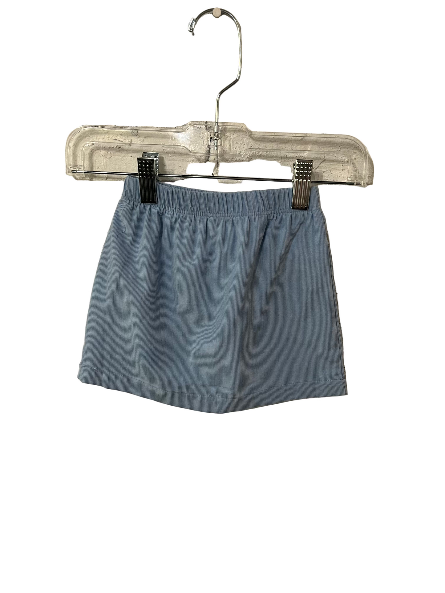 Sky Blue Corduroy Skirt