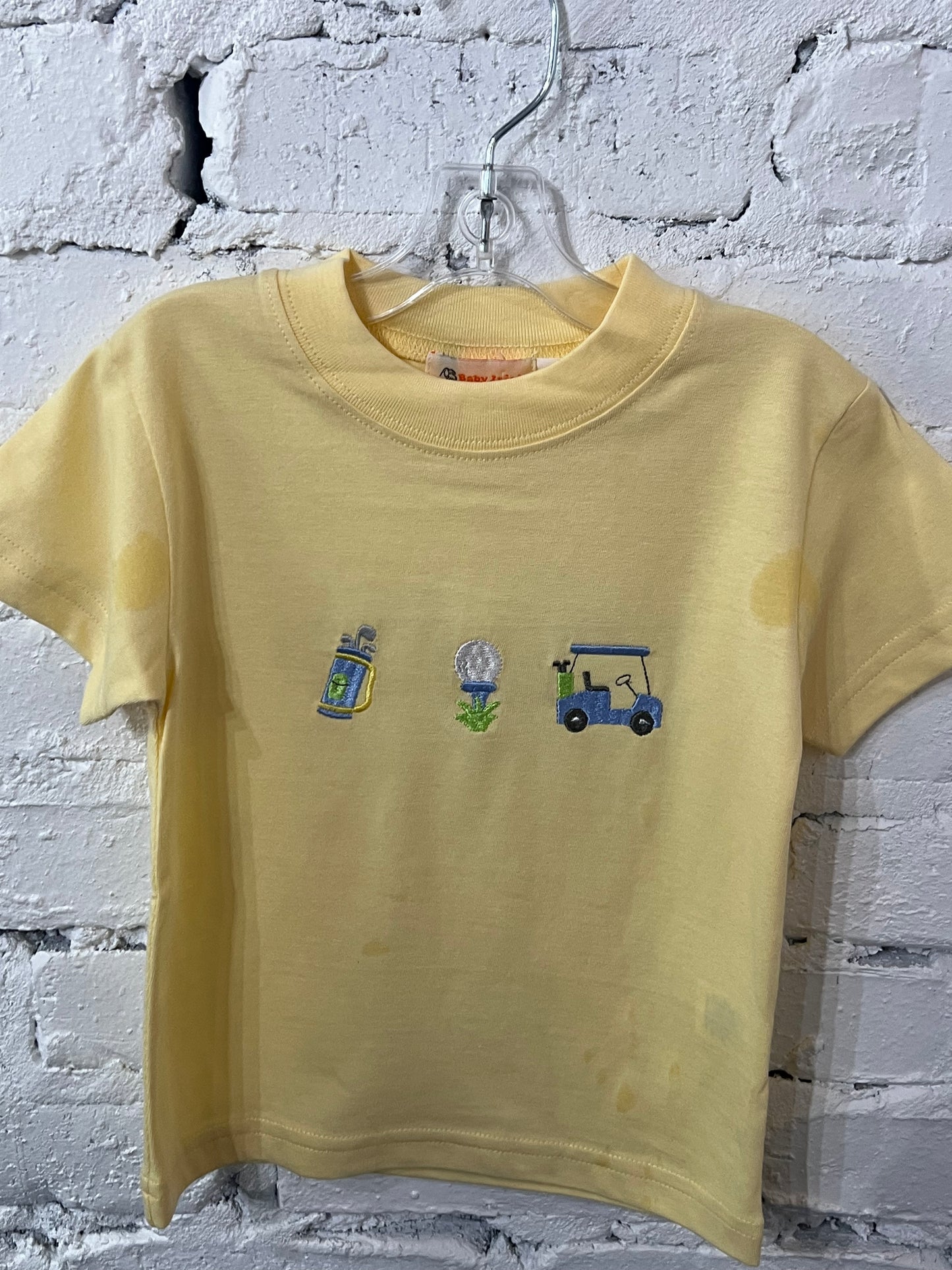 Golf Icons On Pale Yellow