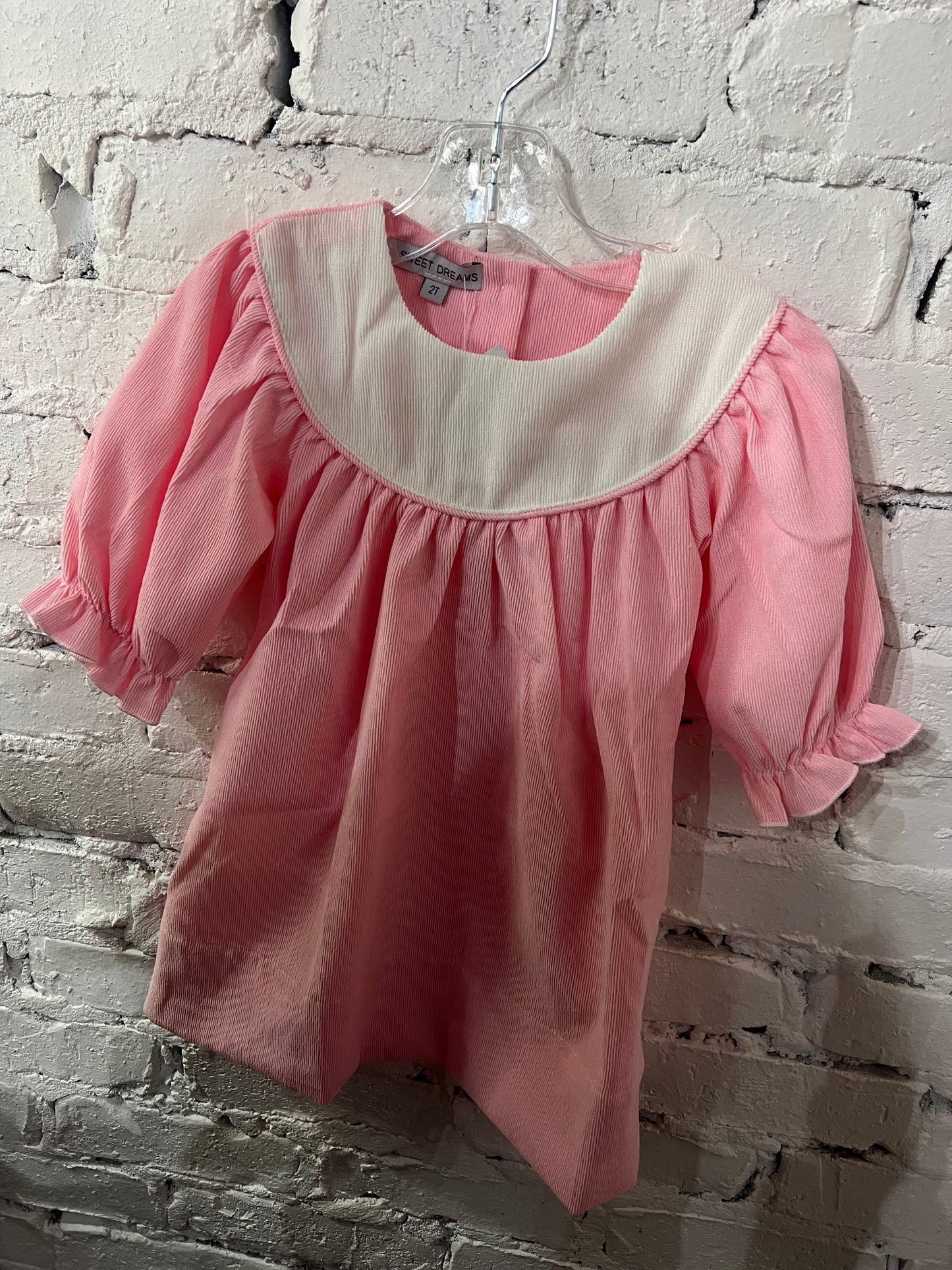 Pink Corduroy Dress