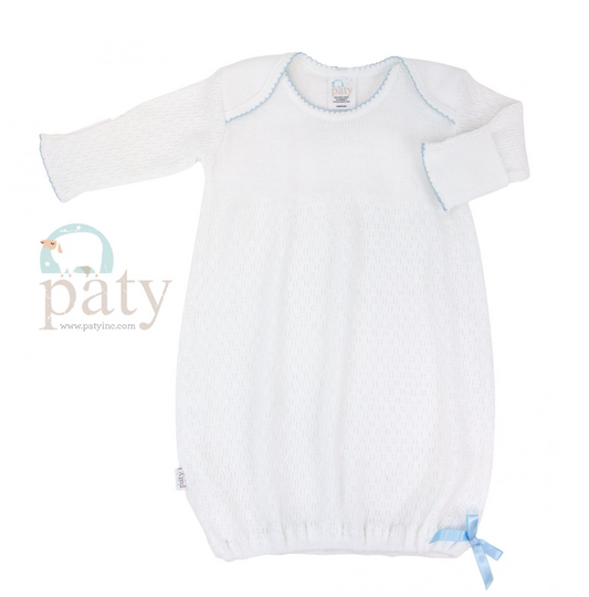 Paty Gown with Blue Trim