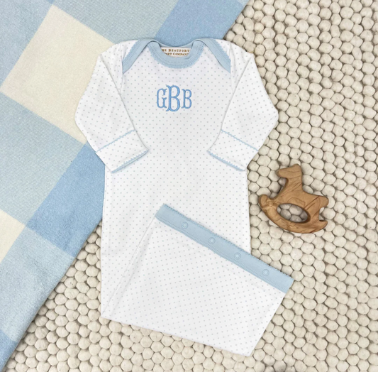 TBBC Saddler Gown in Micro Dots