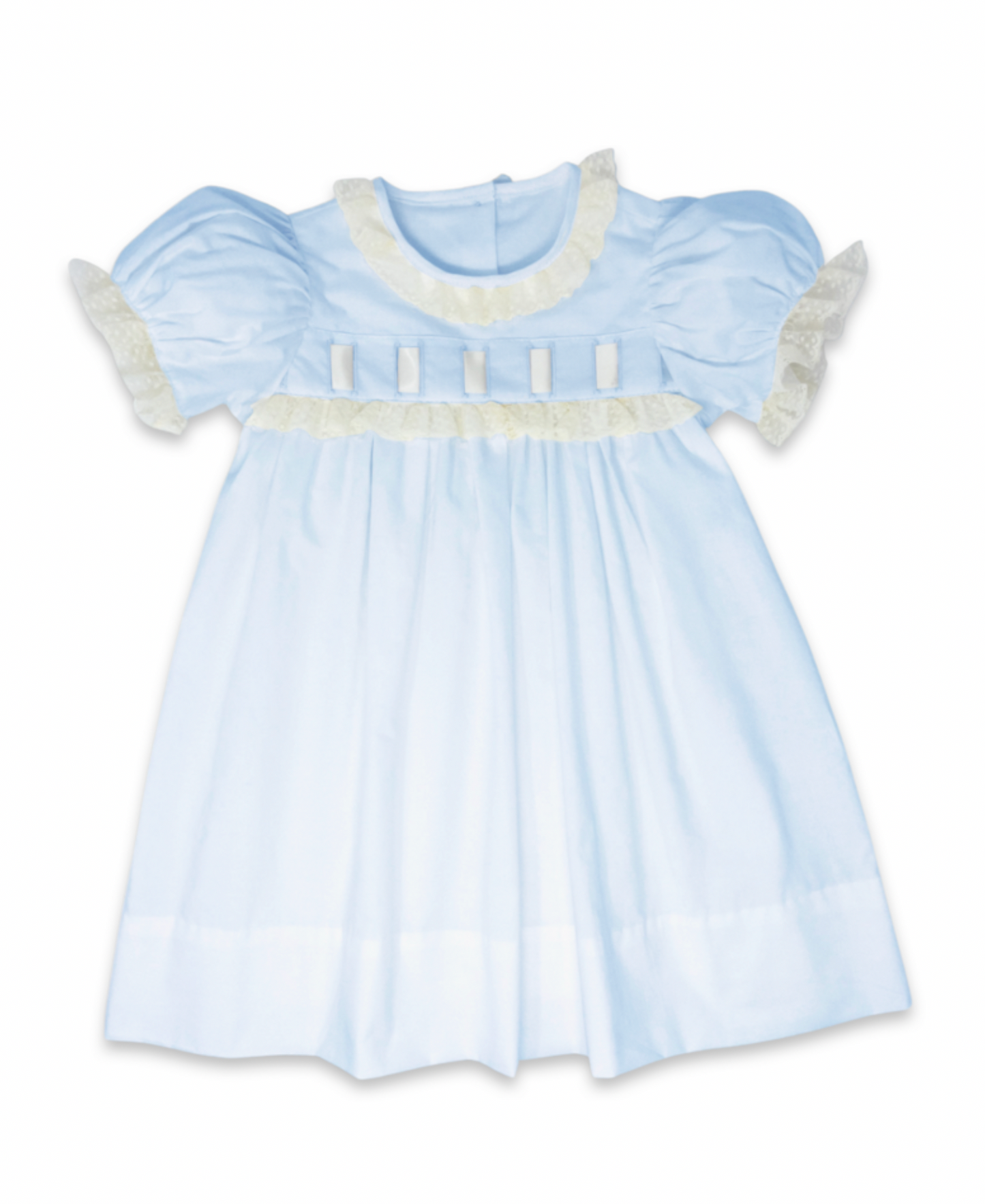 Paris Dress in Blessings Blue Batiste