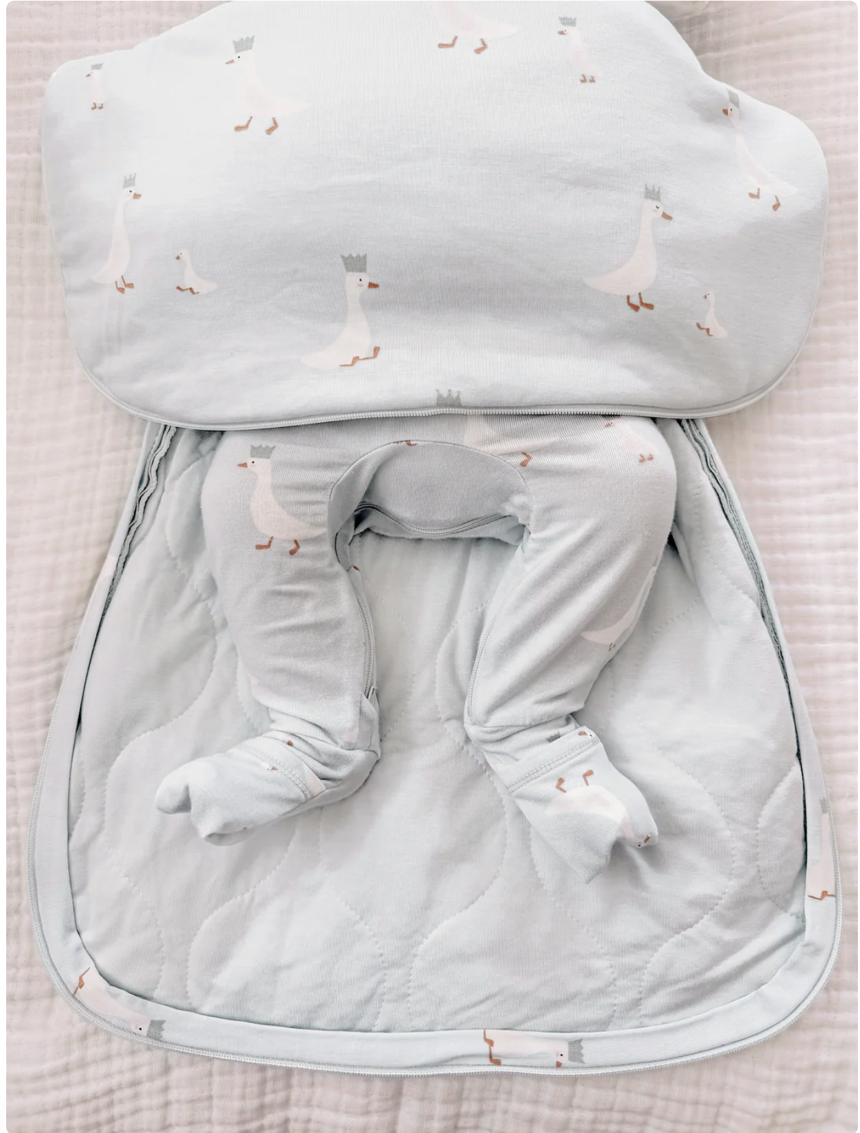 Swaddle Sleep Sack- Crowned Goose
