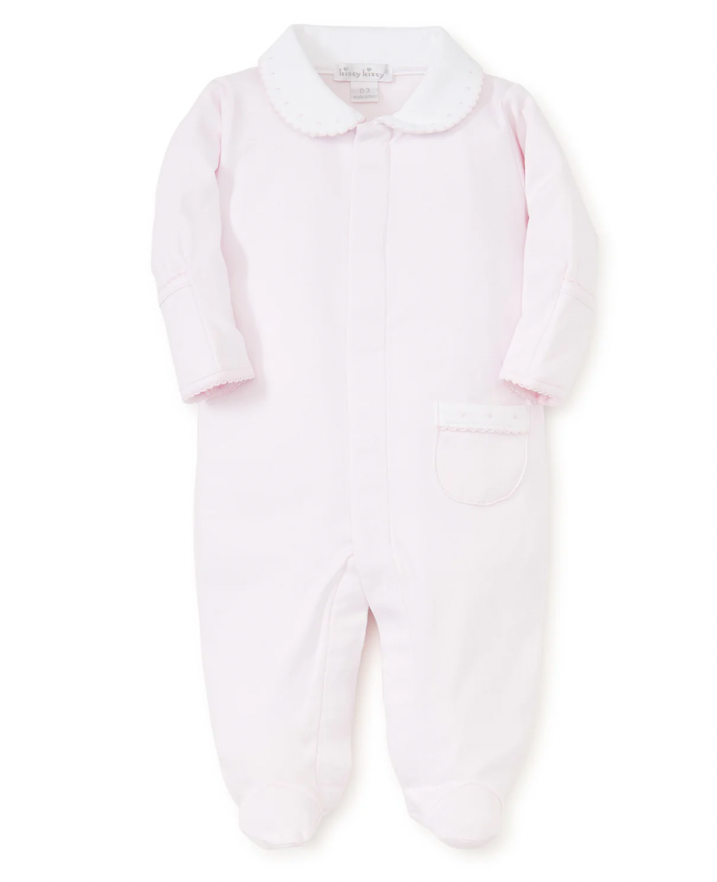 Pink Kissy New Beginnings Footie w/Collar