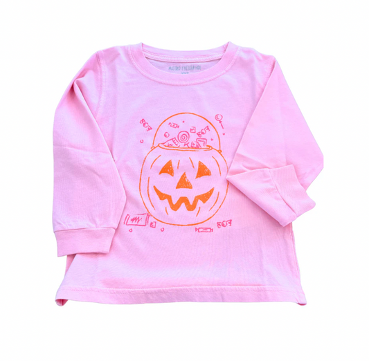 LS Candy Bucket shirt Mustard and Ketchup