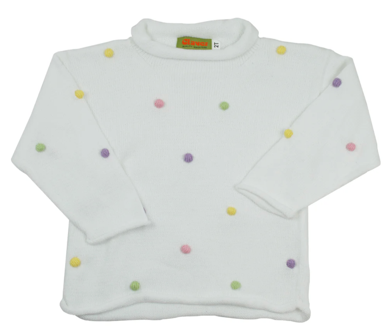 Pastel Pom Pom Sweater