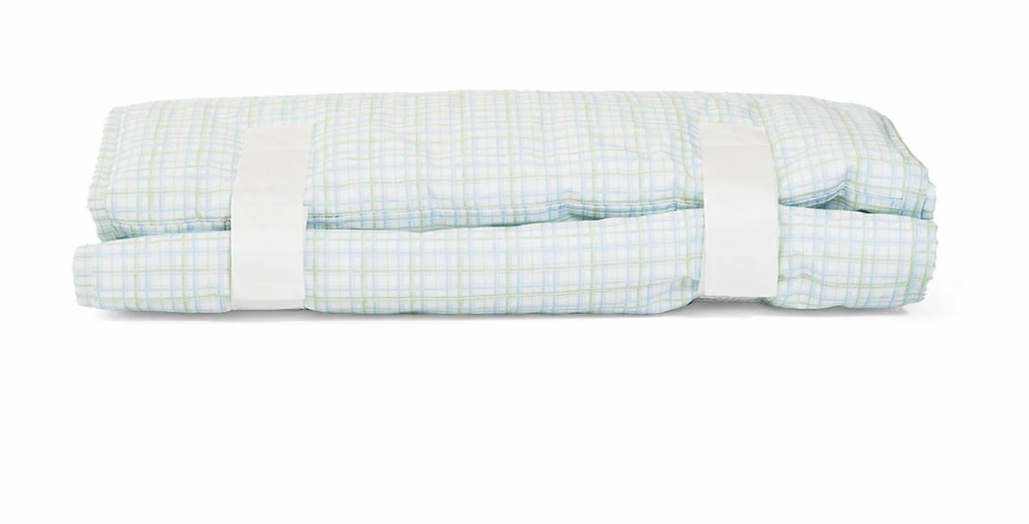 TRVL Nap Mat in Classic Green Plaid