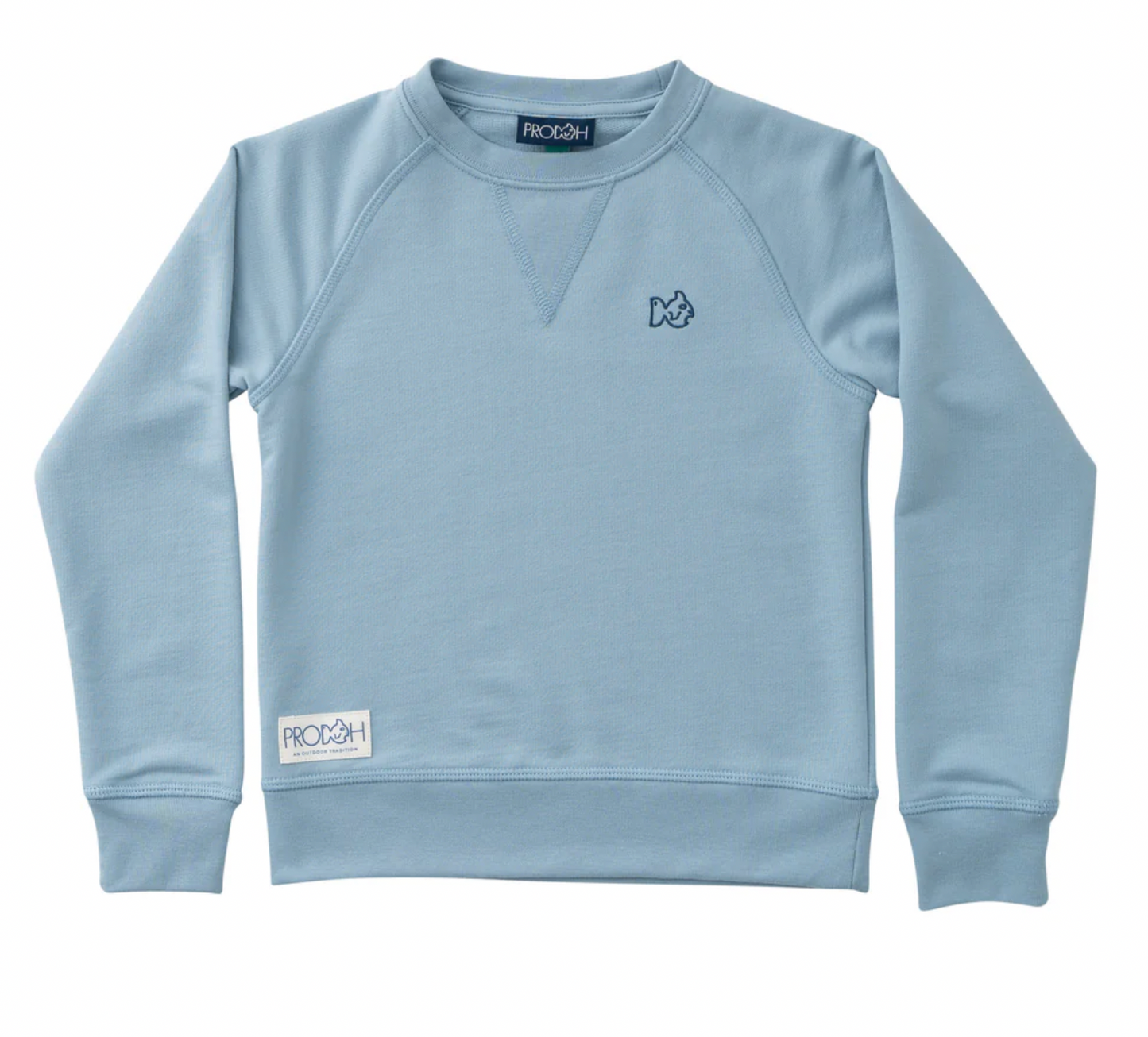 Crewneck In Faded Ashley Blue
