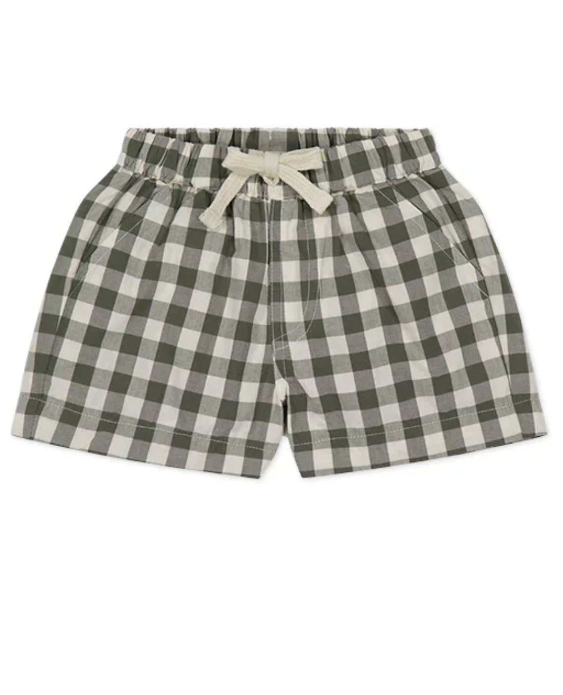 Organic Cotton Lois Short - Gingham Grape Leaf