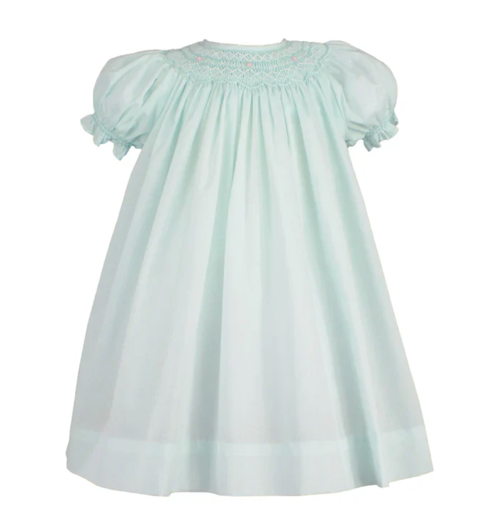 Mint Smocked Dress