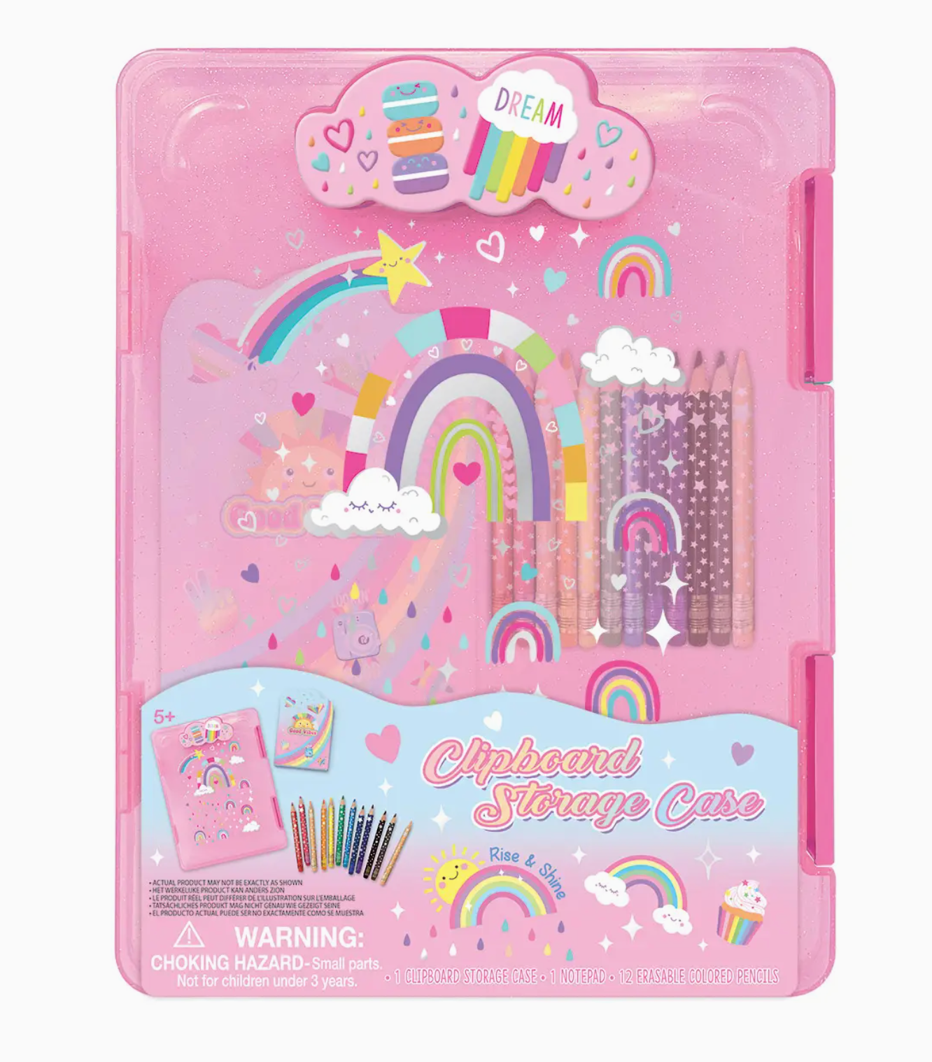 Clipboard Storage Case, Rainbow