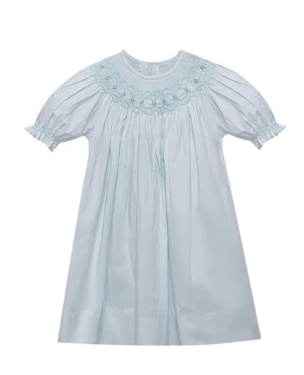 Blue Georgette Bishop Dress - Azure Afternoon