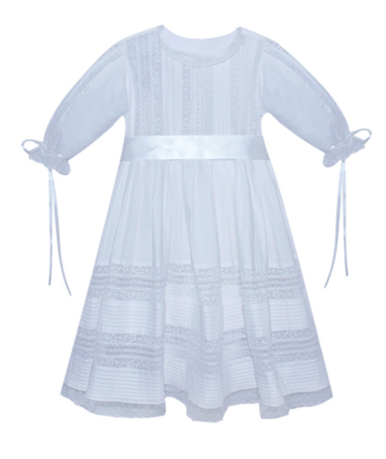 White Ella Jane Dress - White Lace