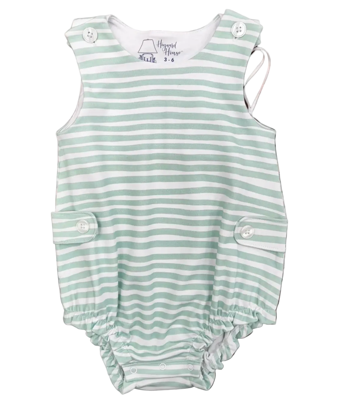 Boys Sleeveless Bubble - Mint Waves