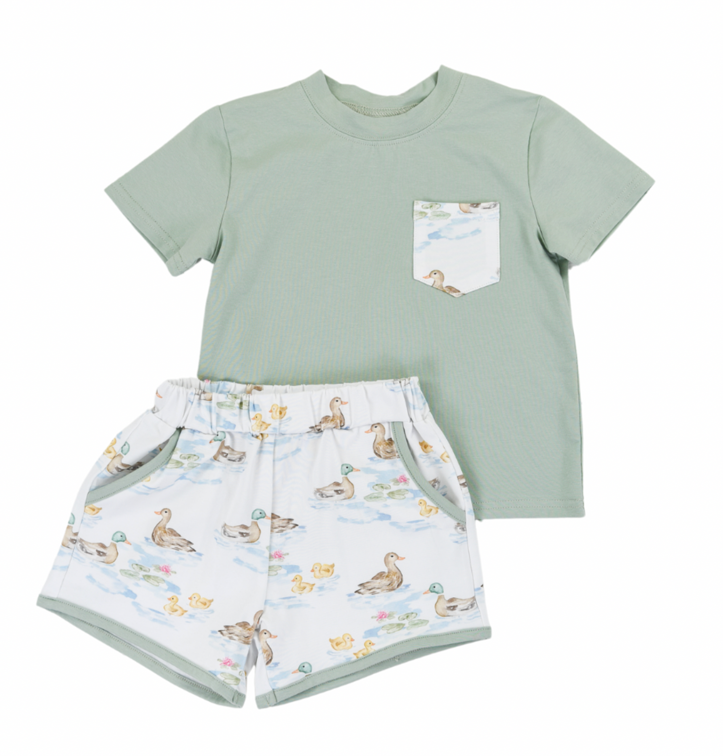 Darling Ducks Beckham Play Short Set