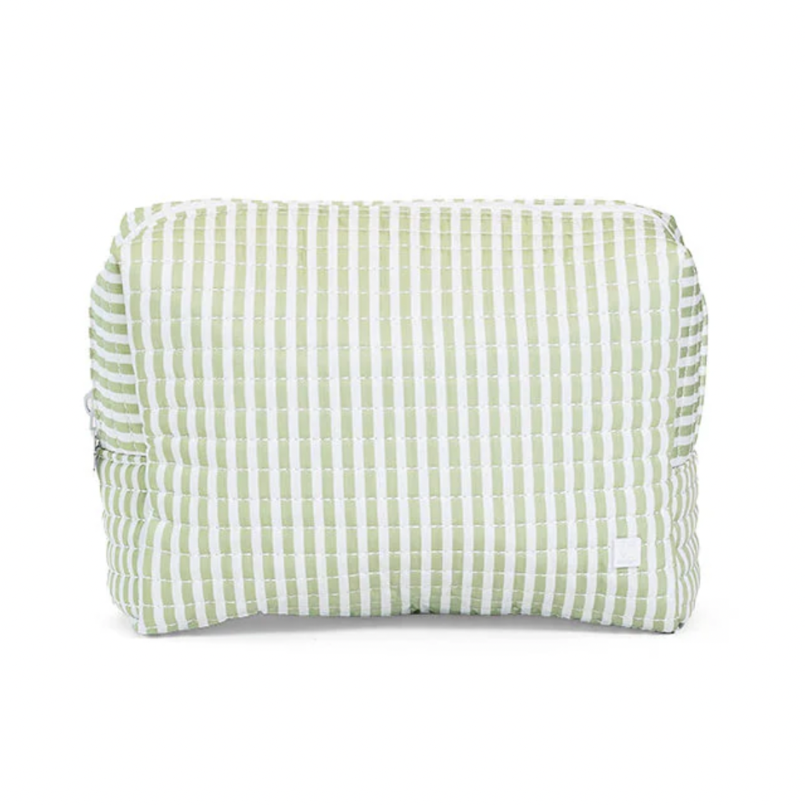 QUILTED EVERYDAY BAG - PIMLICO STRIPE SAGE