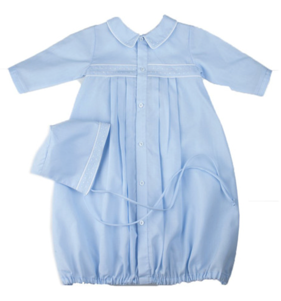 Boys Dot Take Me Home Gown With Bonnet