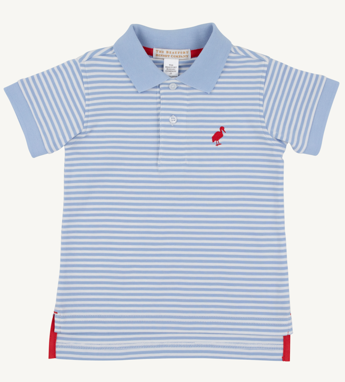 Prim and Proper Polo in Beale Street Blue Stripe