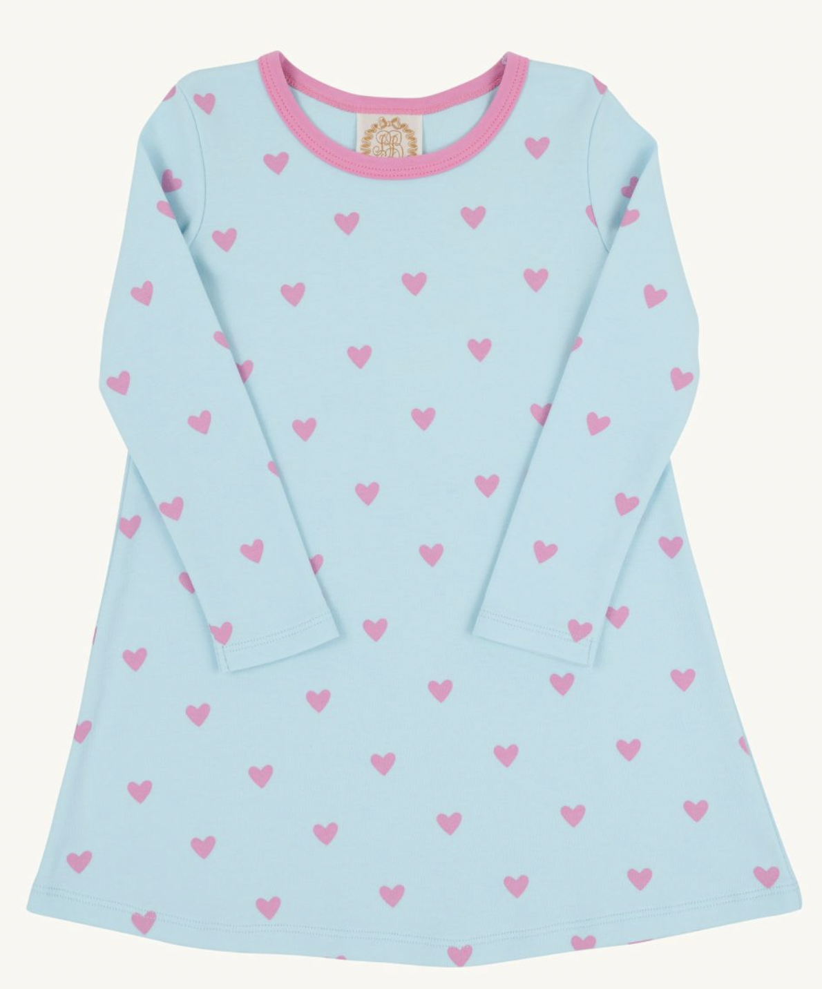 LS Polly Play Dress Heavy Weight in Heart Eyes