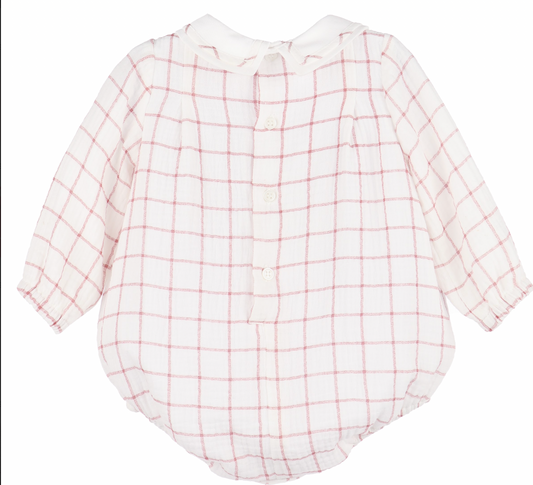 Sophie & Lucas- Cozy Checkered Red Bubble