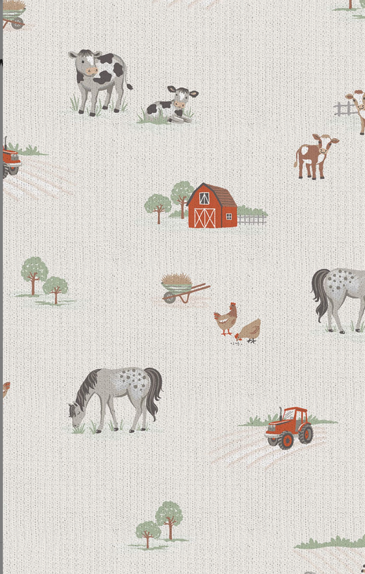 Little Farm 2 Way Zipper Footie