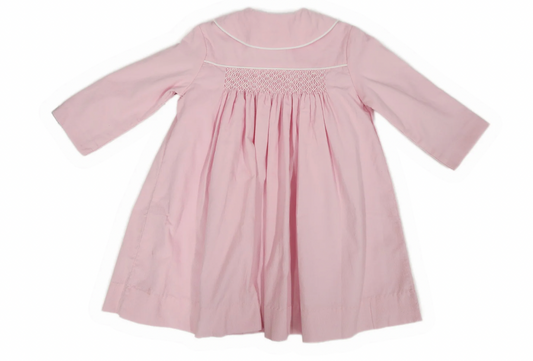 Pink Smocked Corduroy Jacket