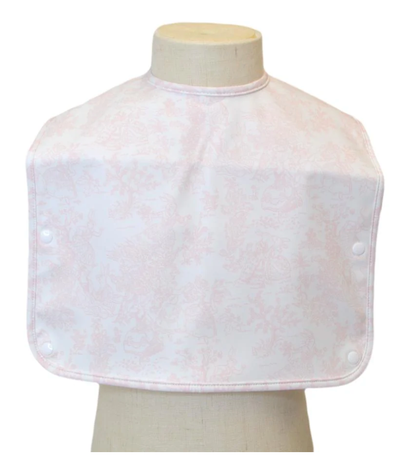 BEST BIB - BUNNY TOILE PINK