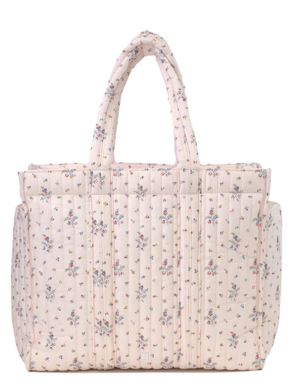 Quilted Go Go Tote- FLEURIE