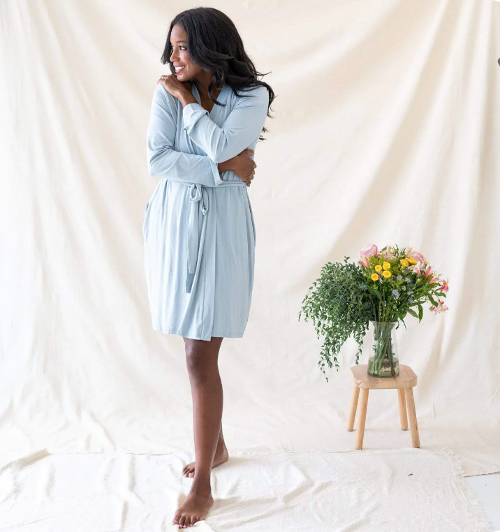 Women's Lounge Robe- Blue