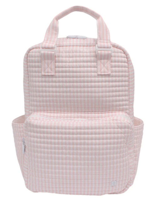 Quilted All You Need Bag in Pimlico Stripe Pink