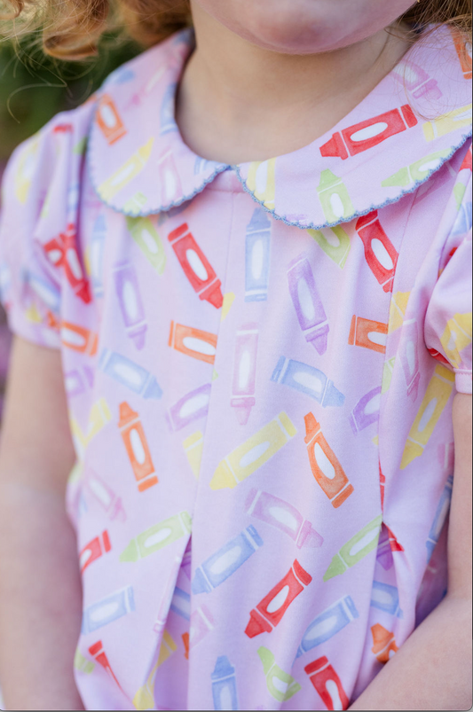 James and Lottie Penny Pleat Dress