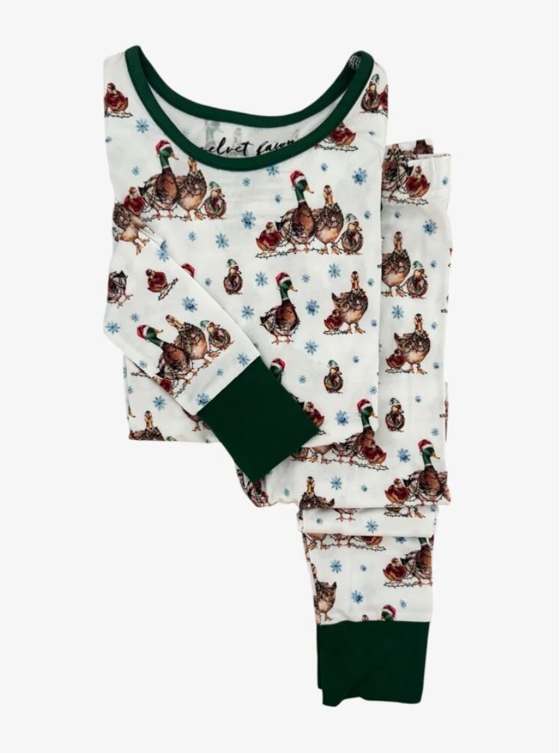 Bamboo Pajama Set in Merry Mallards