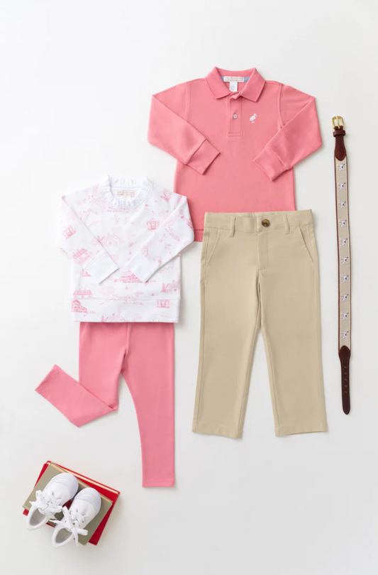 York Town Toile Crewneck