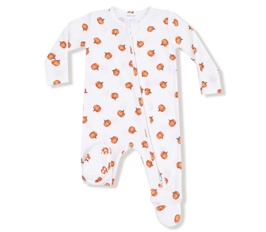 Little Pumpkin- 2 Way Zipper Footie