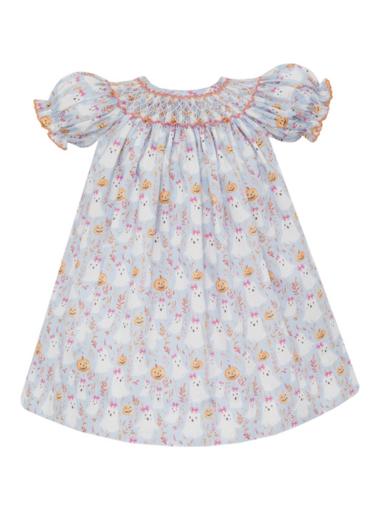 Halloween Ghost Print Dress