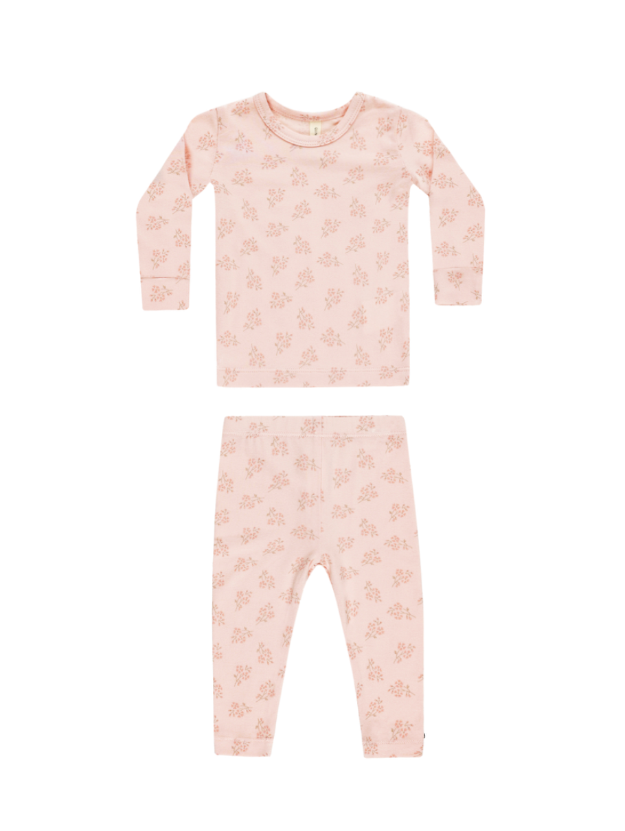 Modal Pajama Set in Pink Blossom