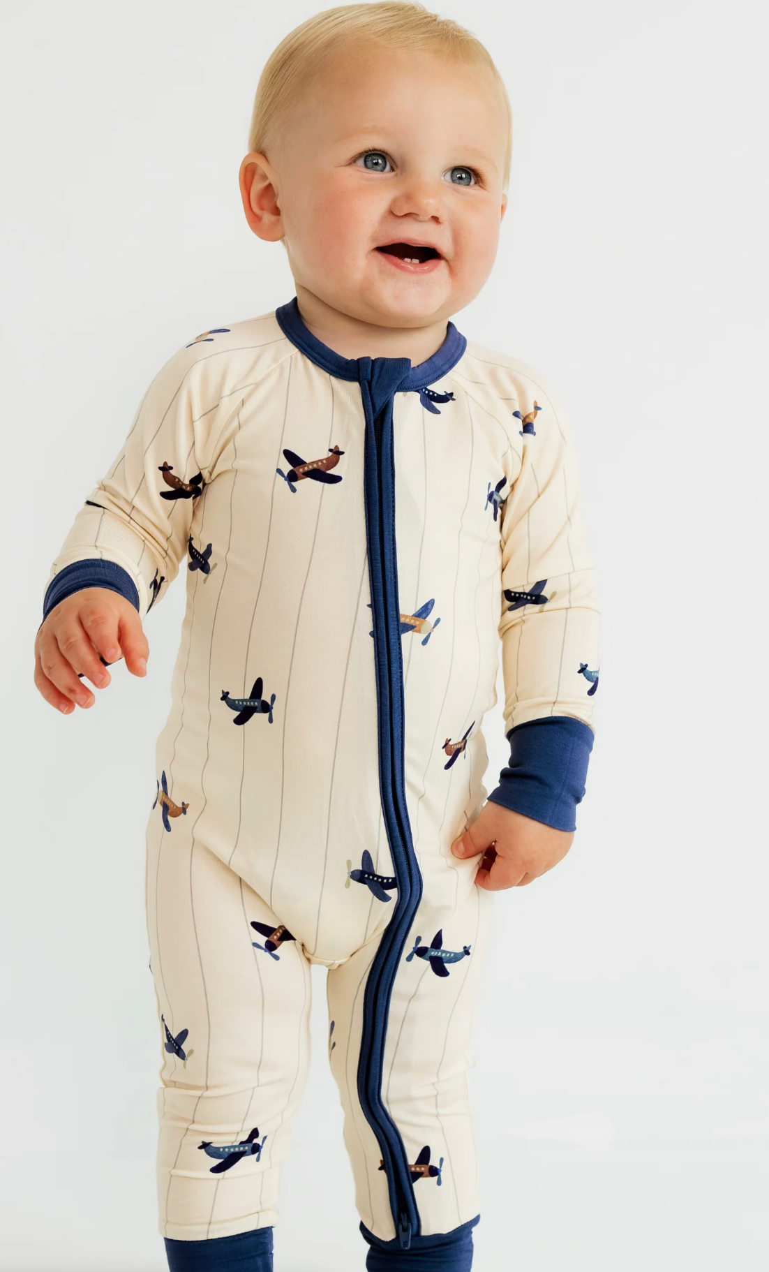 Airplane Zipper Romper