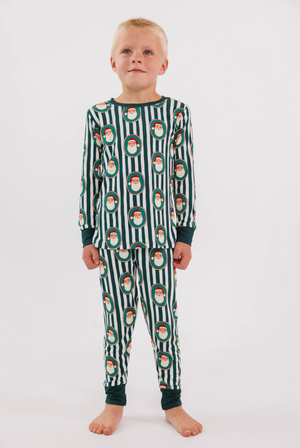 Green Santa Claus Two Piece Set