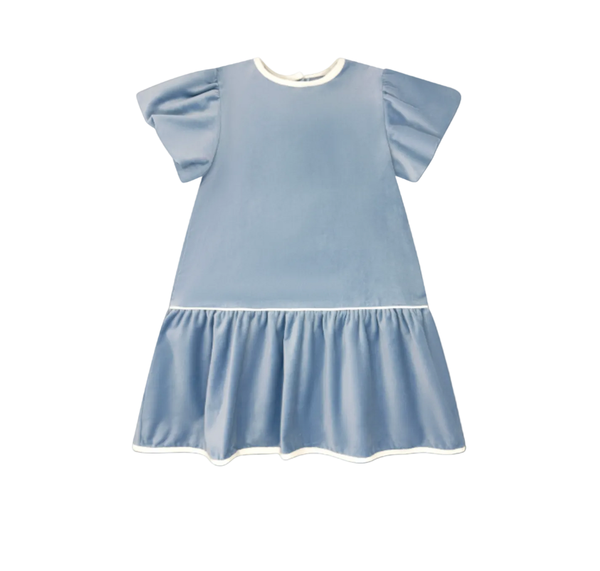 Harper Dress in Beaufort Blue Velvet